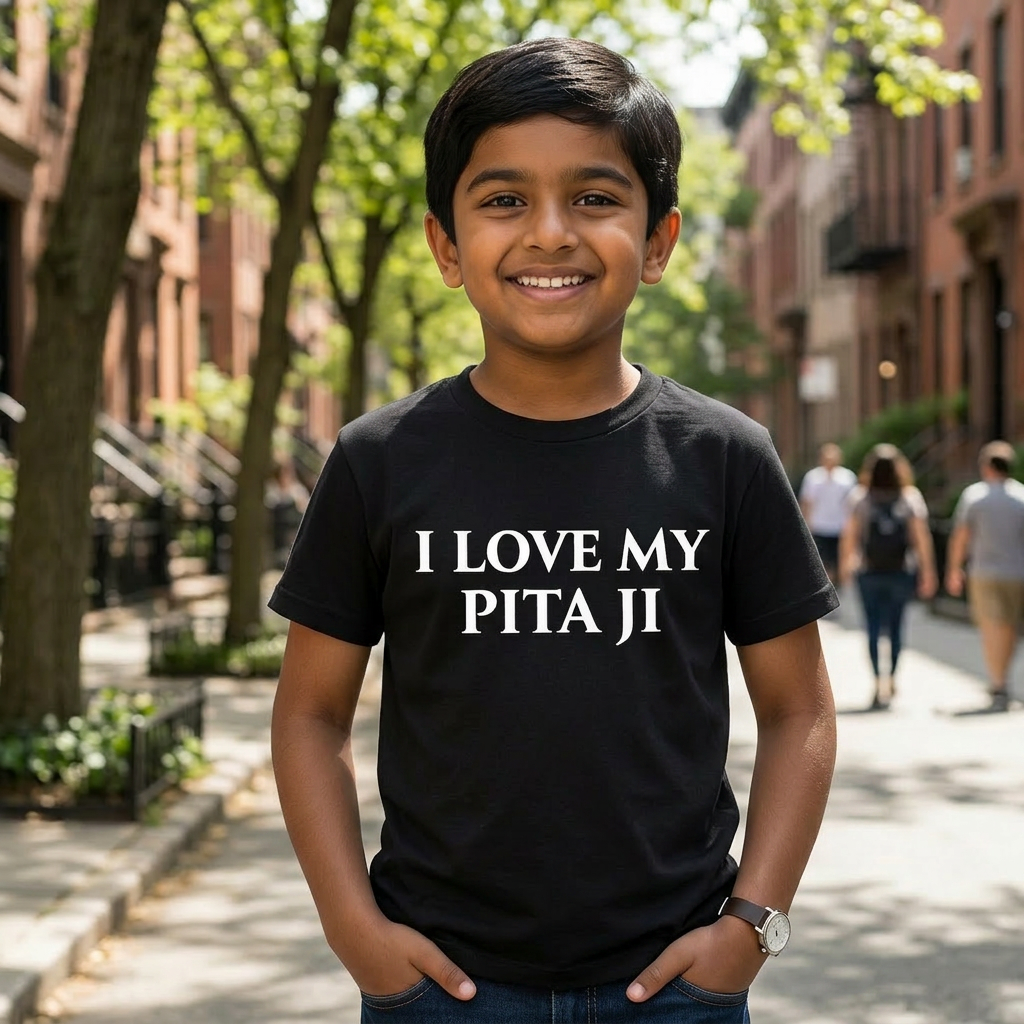 "I Love My Pita Ji" Children's Short sleeve Unisex t-shirt