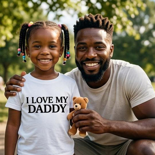 "I Love My Daddy" Children's Short Sleeve Unisex T-Shirt